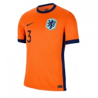 Camiseta Países Bajos Matthijs de Ligt #3 Primera Equipación Replica Eurocopa 2024 mangas cortas